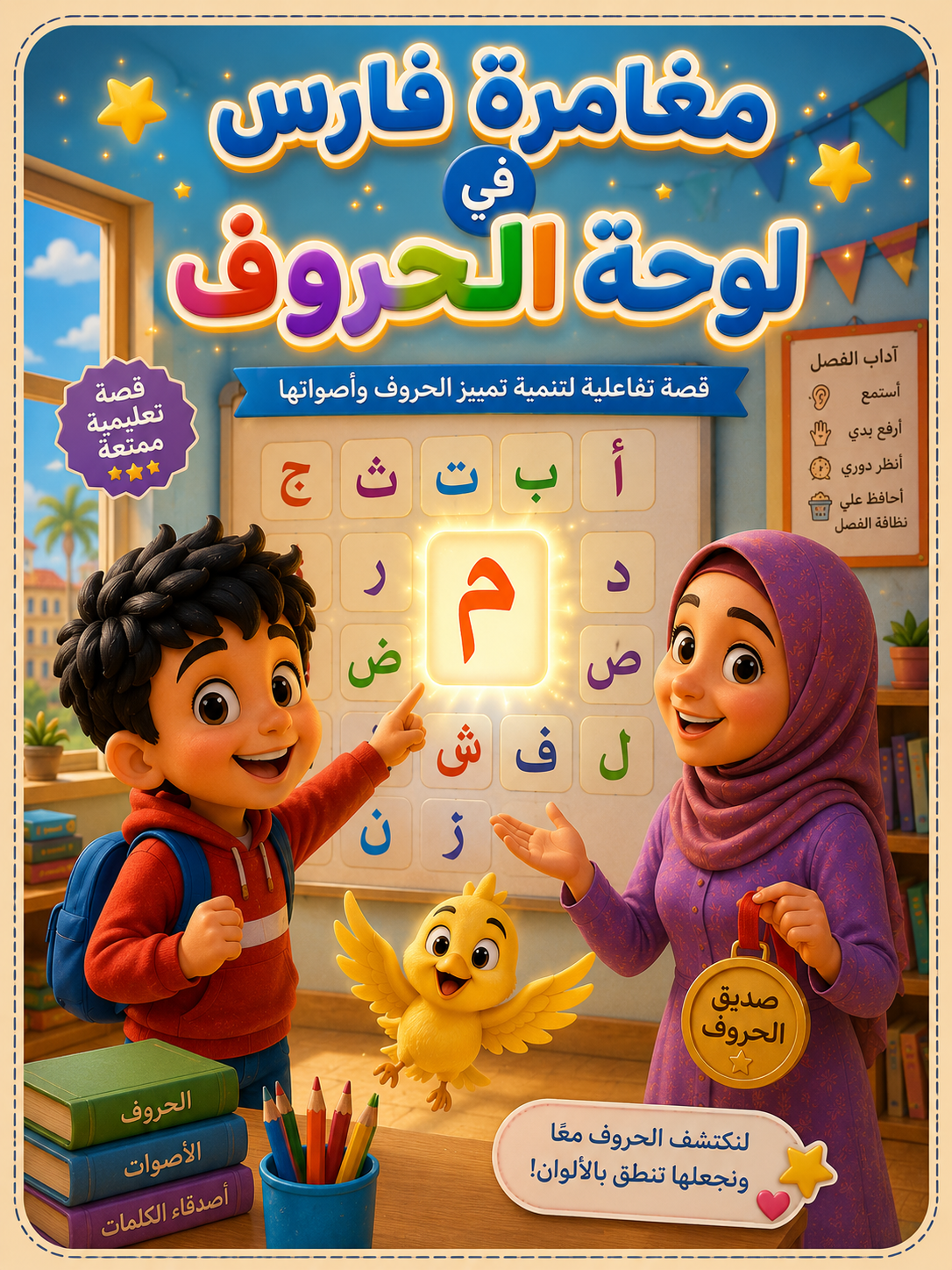 فارس  ولوحة الحروف