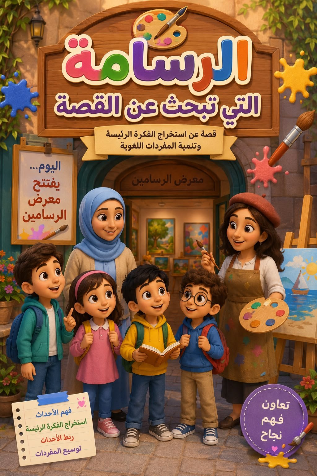 الرسامة التي تبحث عن القصة
